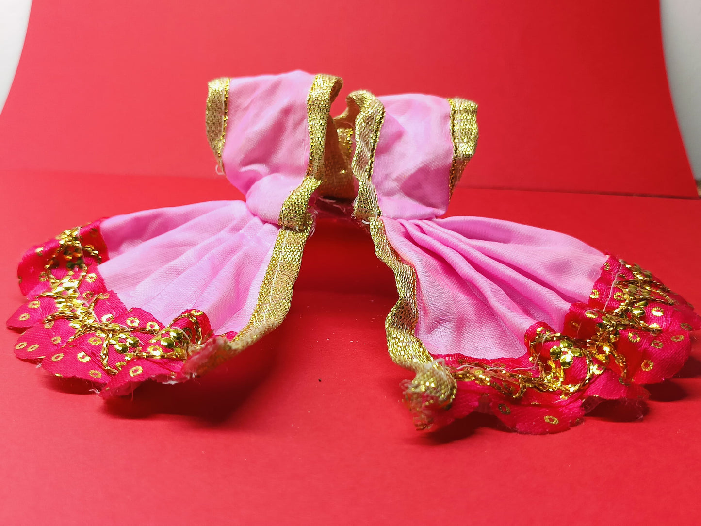 Laddu gopal pink dress