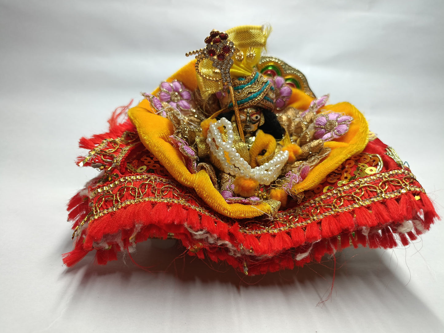 🧡✨ Laddu Gopal Ji Shringar Dress 👑 | Velvet Floral Design  | Janmashtami Special 🕉️