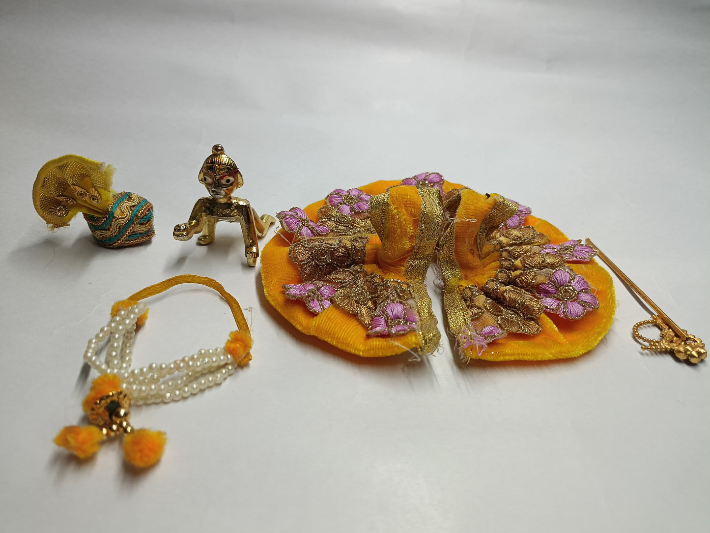 🧡✨ Laddu Gopal Ji Shringar Dress 👑 | Velvet Floral Design  | Janmashtami Special 🕉️