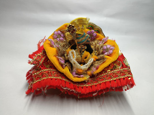 🧡✨ Laddu Gopal Ji Shringar Dress 👑 | Velvet Floral Design  | Janmashtami Special 🕉️