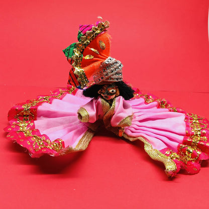 Laddu gopal pink dress