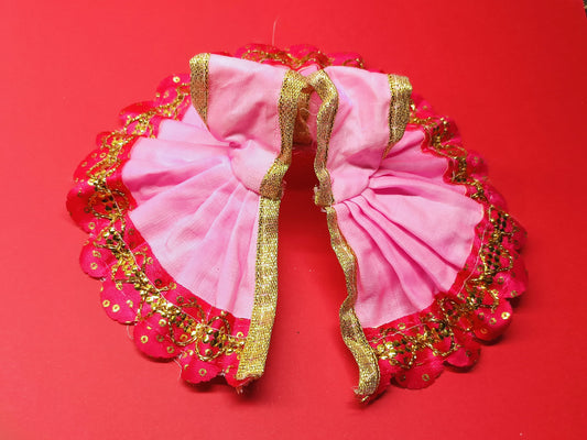 Laddu gopal pink dress